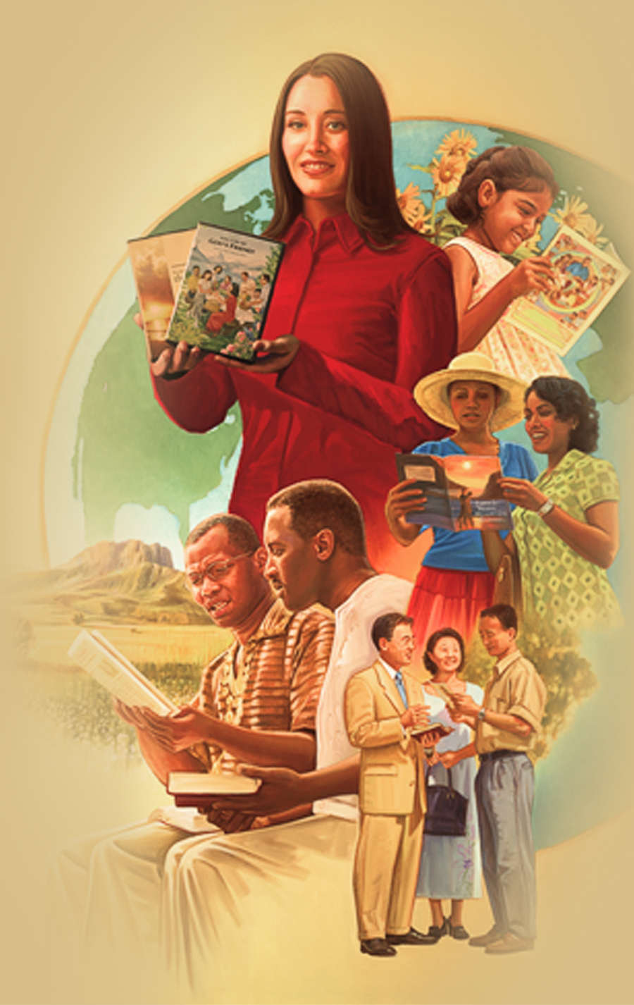 Los testigos de Jehová predican las buenas nuevas del Reino por toda la Tierra