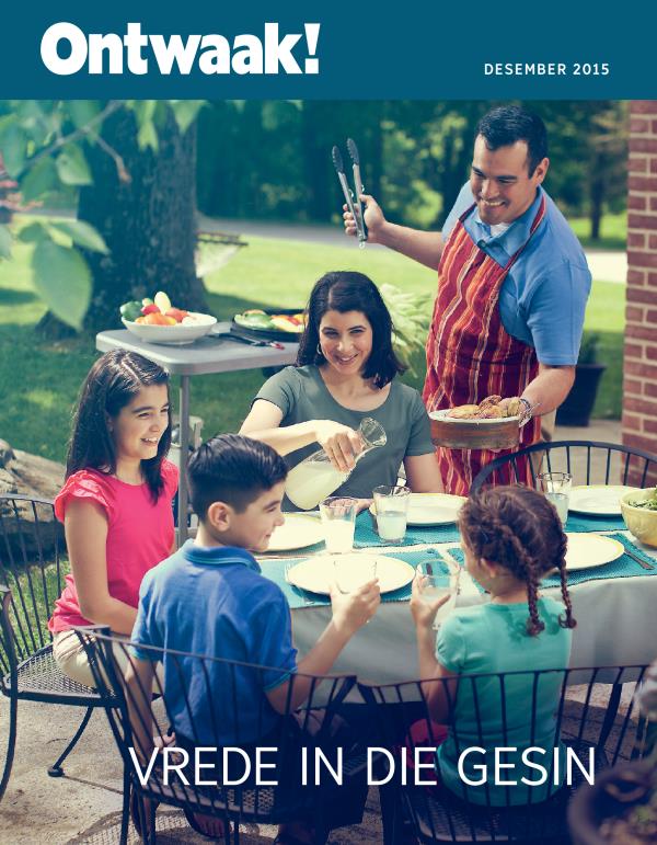 Voorblad van Ontwaak!, Desember 2015 | Vrede in die gesin