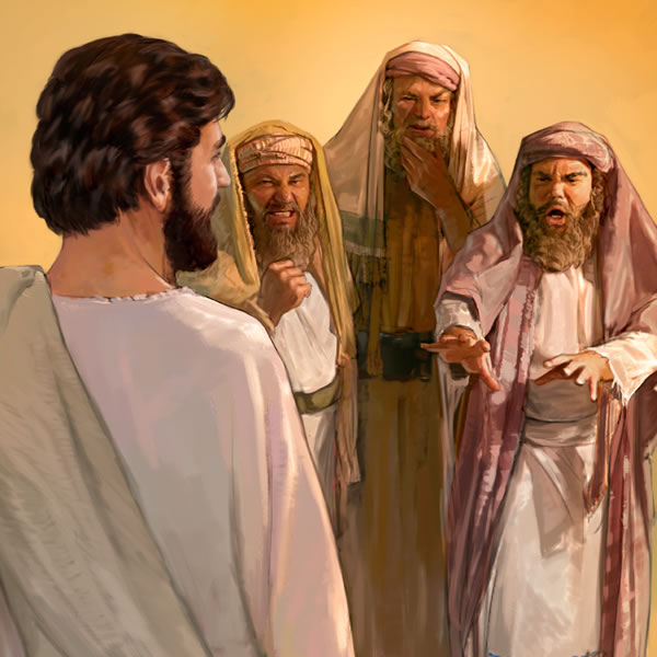 Joodse godsdiensleiers is kwaad vir Jesus