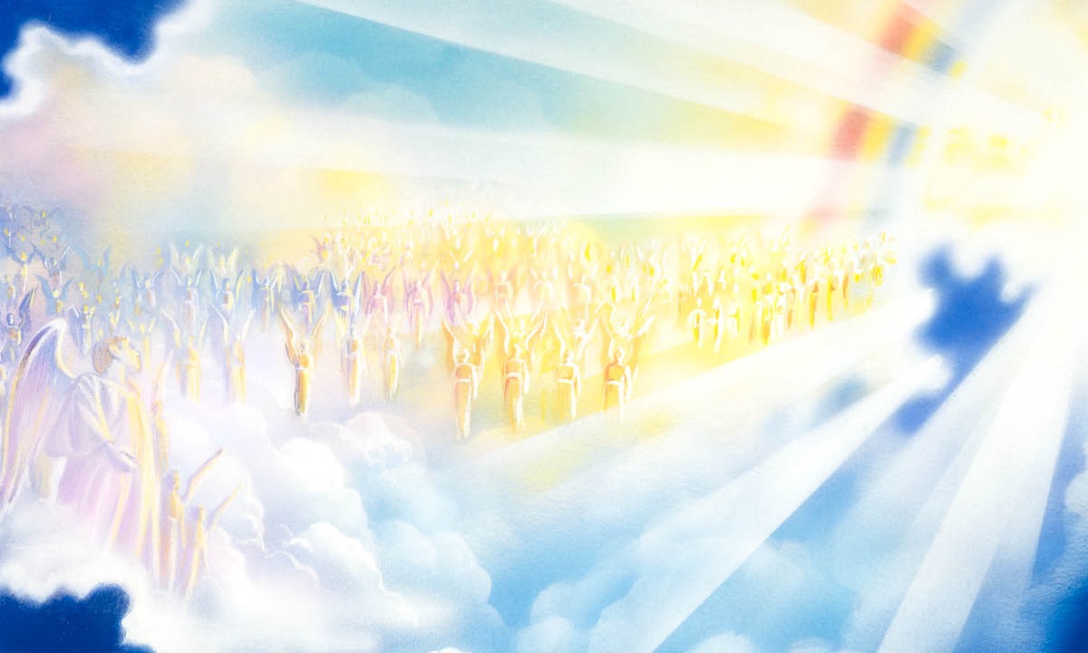 Geesskepsele voor Jehovah se troon