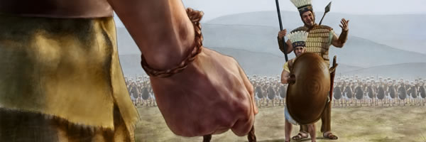 Dawid kom voor Goliat te staan