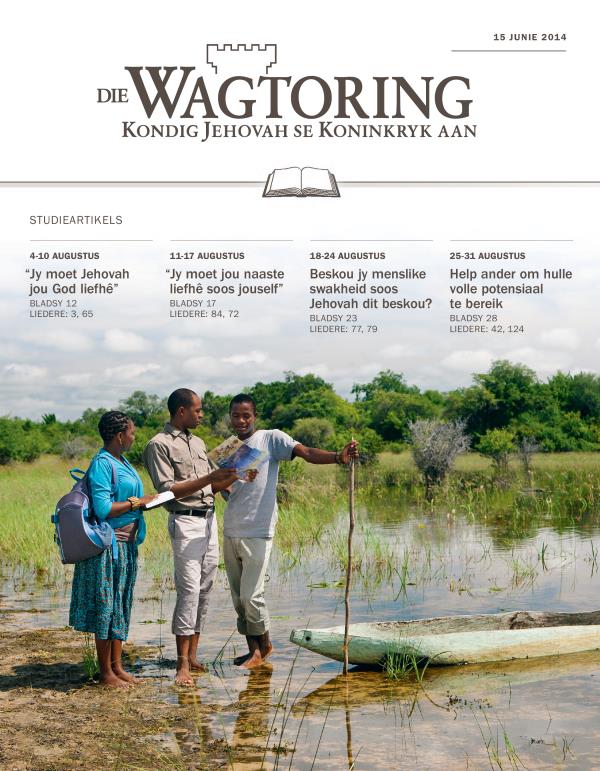 Voorblad van Die Wagtoring​—⁠Studie-uitgawe, 15 Junie 2014