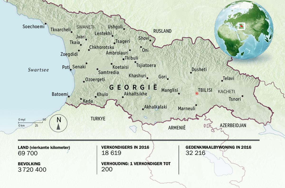 ’n Kaart van Georgië