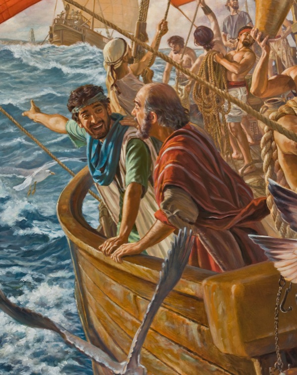 Timoteus reis saam met die apostel Paulus op ’n boot