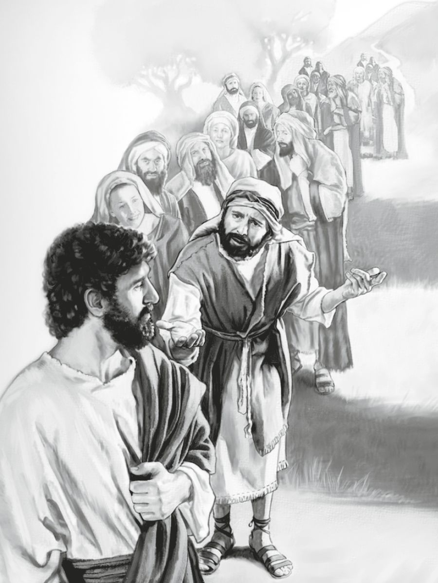 አንድ ሰው ሌሎች ሰዎች እየሰሙ ኢየሱስን ሲያነጋግረው