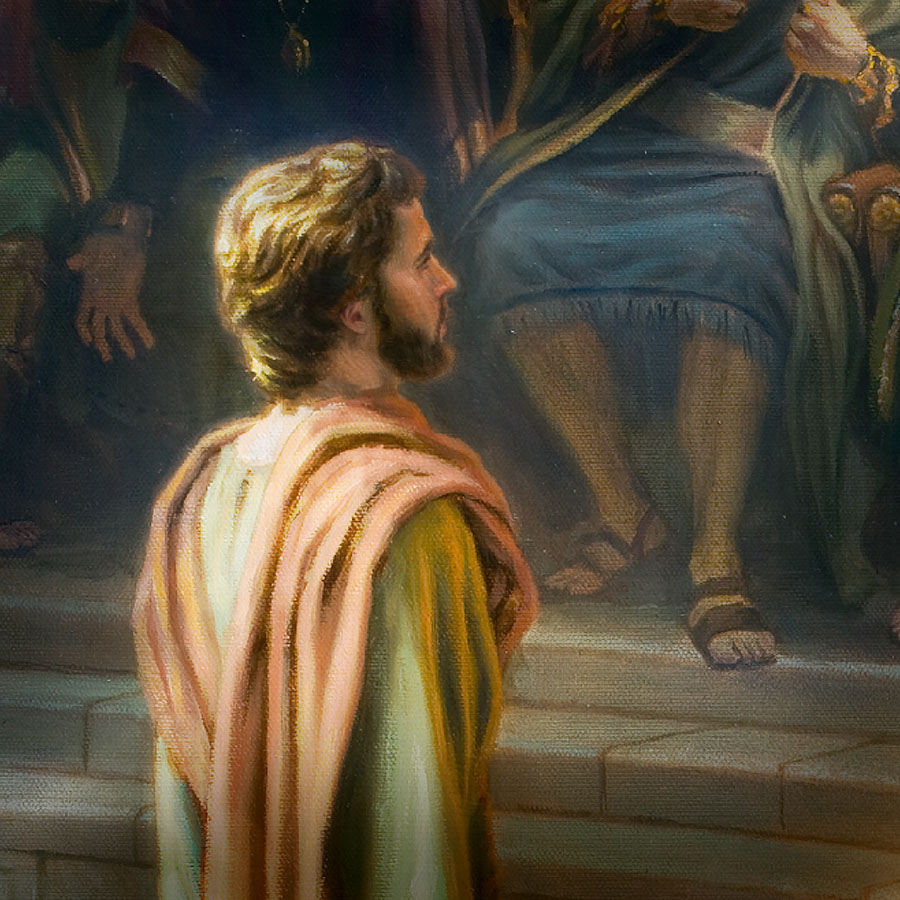 استفانوس يقف امام السنهدريم