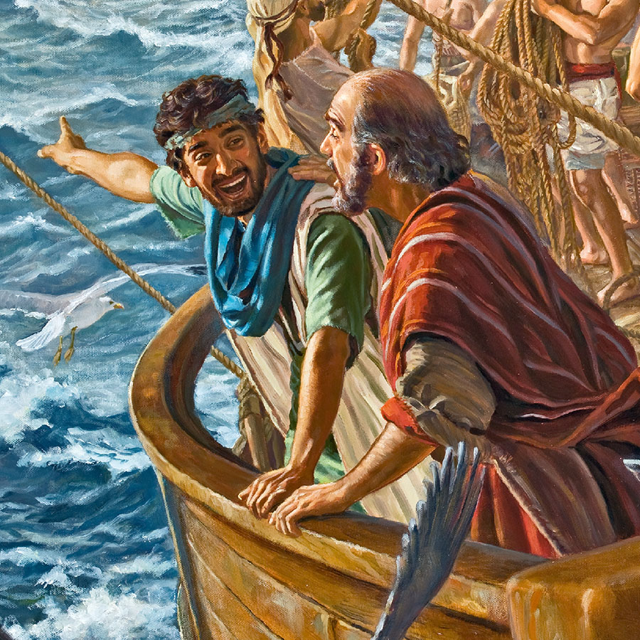 بولس وتيموثاوس علی متن سفينة