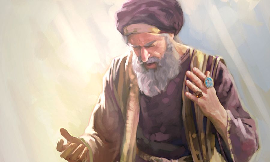 ايوب وهو يتألم لخسارة اولاده وكل ما له