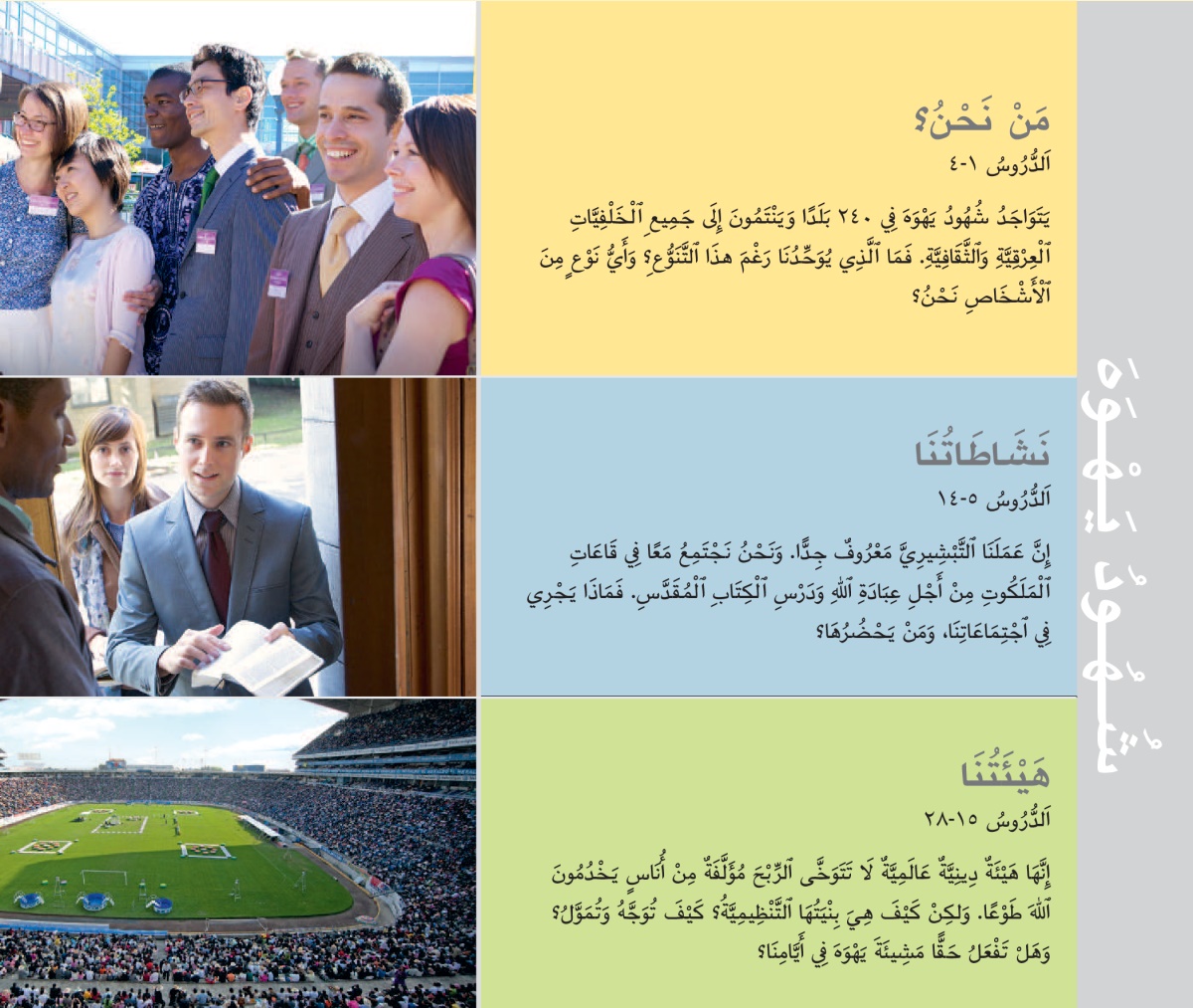 قائمة المحتويات في كراسة مَن يفعلون مشيئة يهوه اليوم؟‏