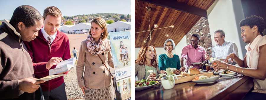 طرق لإظهار عدم التحيز:‏ ١-‏ خمسة اصدقاء من مختلف الاعمار والعروق يأكلون معا في بيت ويتمتعون بعشرة واحدهم الآخر.‏ ٢-‏ زوجان يبشران رجلا من عرق مختلف قرب مخيم للاجئين