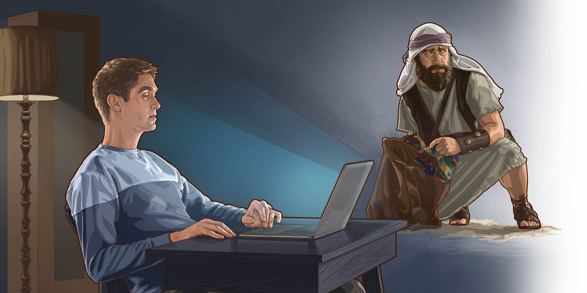 ١-‏ عخان يأخذ بالسر بعضا من ارباح الحرب.‏ ٢-‏ اخ يتفرج علی مشهد غير لائق علی الكمبيوتر في وقت متأخر من الليل