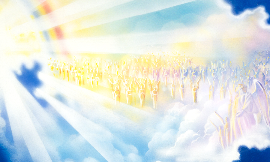 مخلوقات روحانية امام عرش يهوه