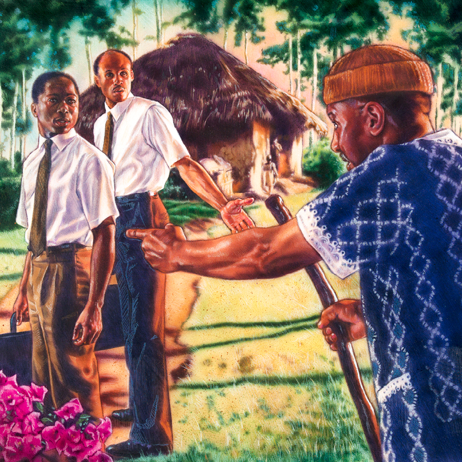 رجل يلحق شاهدين لانه يظن ان واحدا منهما هو اخوه الميت