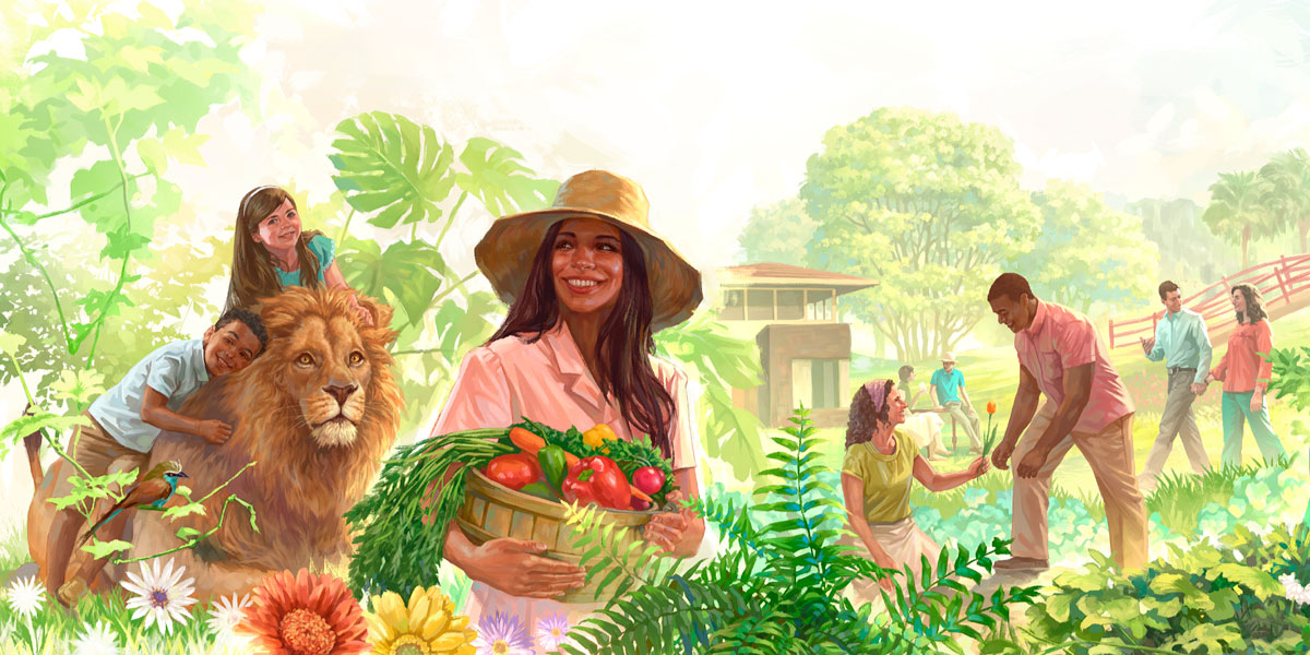 اشخاص يستمتعون بالحياة في الفردوس