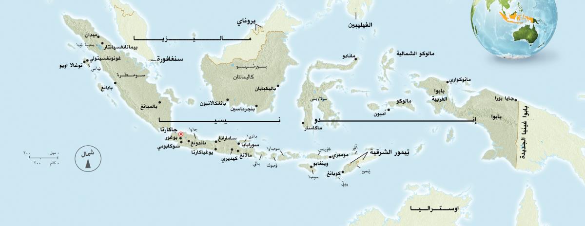 خريطة إندونيسيا