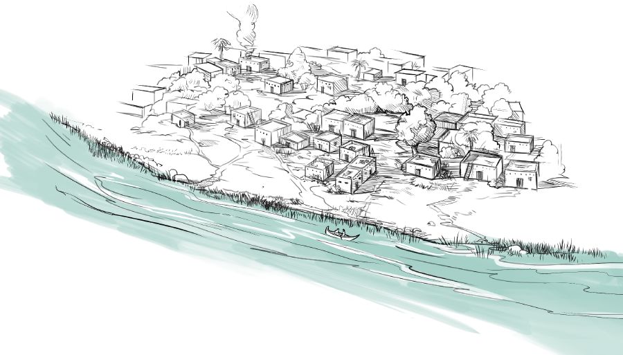 [Ilustración de la página 31]La población donde vivía Ezequiel, cerca del río Kebar.