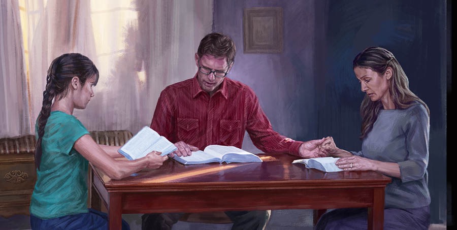 Kiñe familia trür papeltumekey Biblia