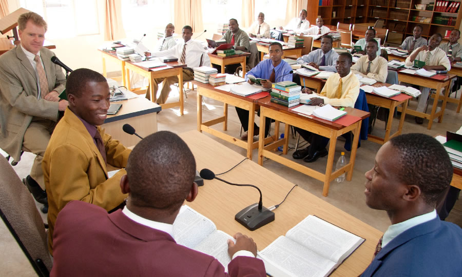 The first class of Ministerial Training School in Malawi