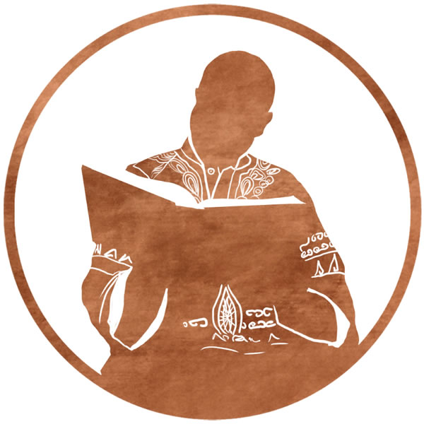 A person studying
