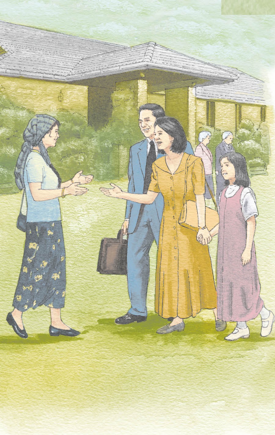 Eine Frau trifft eine Familie welche schon Gottes Freunde sind