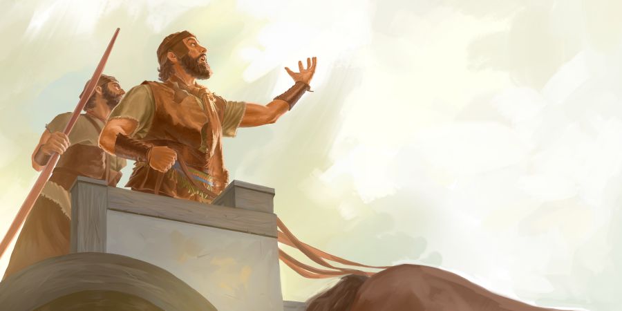 Jéhu dit de jeter Jézabel par la fenêtre