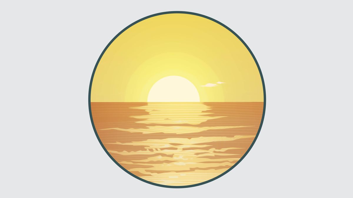 Un coucher de soleil.