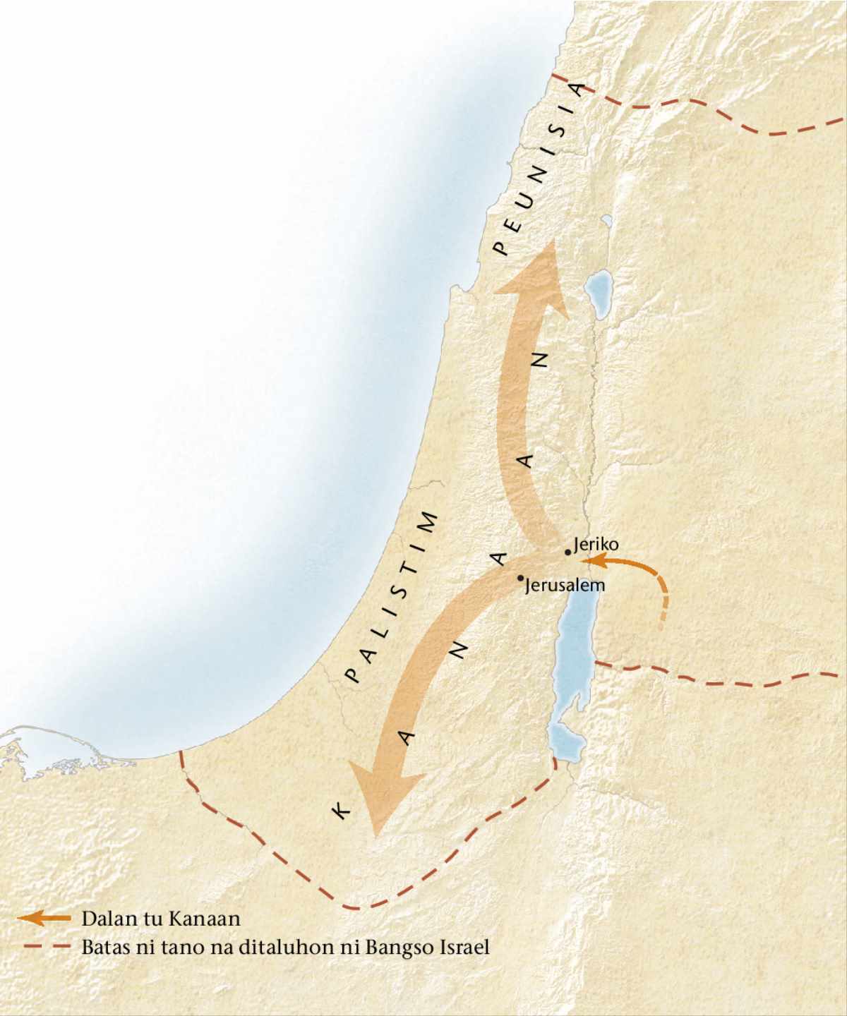 Peta ni Tano Kanaan[Peta di hlm. 11]