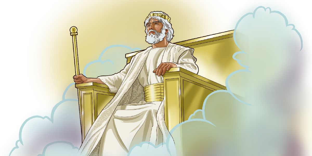 Jesus hundul di habangsana di surgo jala maniop tungkot ni Harajaon