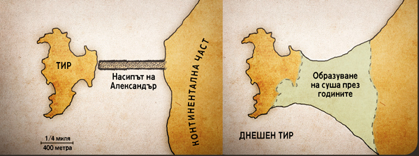 Две карти на Тир