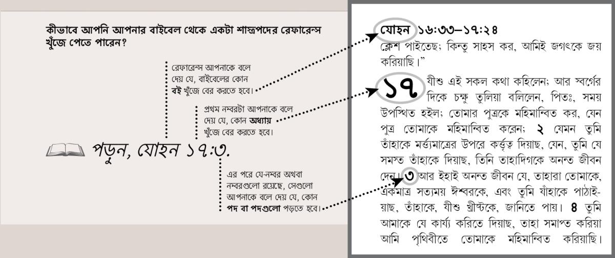 একটা শাত্রপদের রেফারেসর উদাহরণ