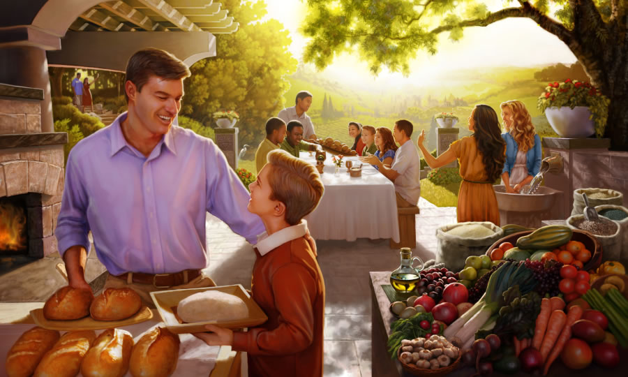 El poble de Jehovà gaudint de la vida al paradís sota la governació del Regne