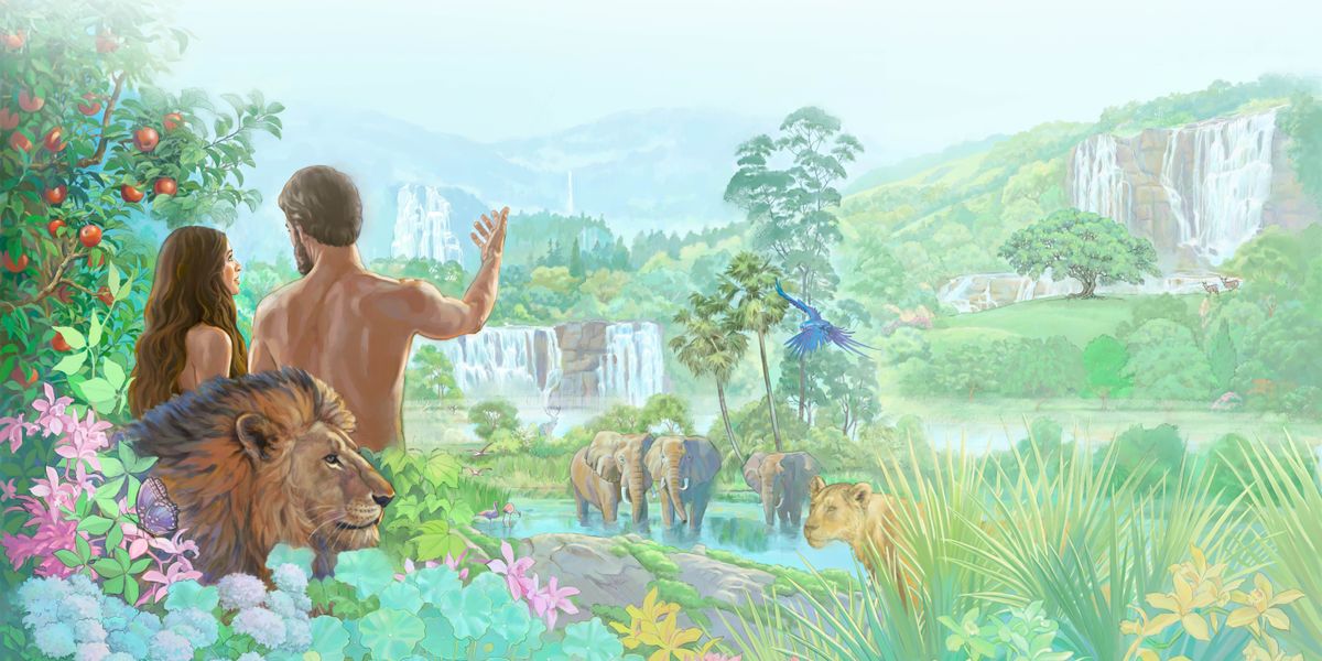 Adam i Eva al jardí de l’Edèn