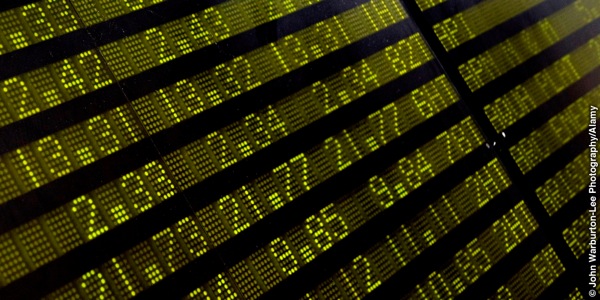 Mga balor sa share diha sa financial market