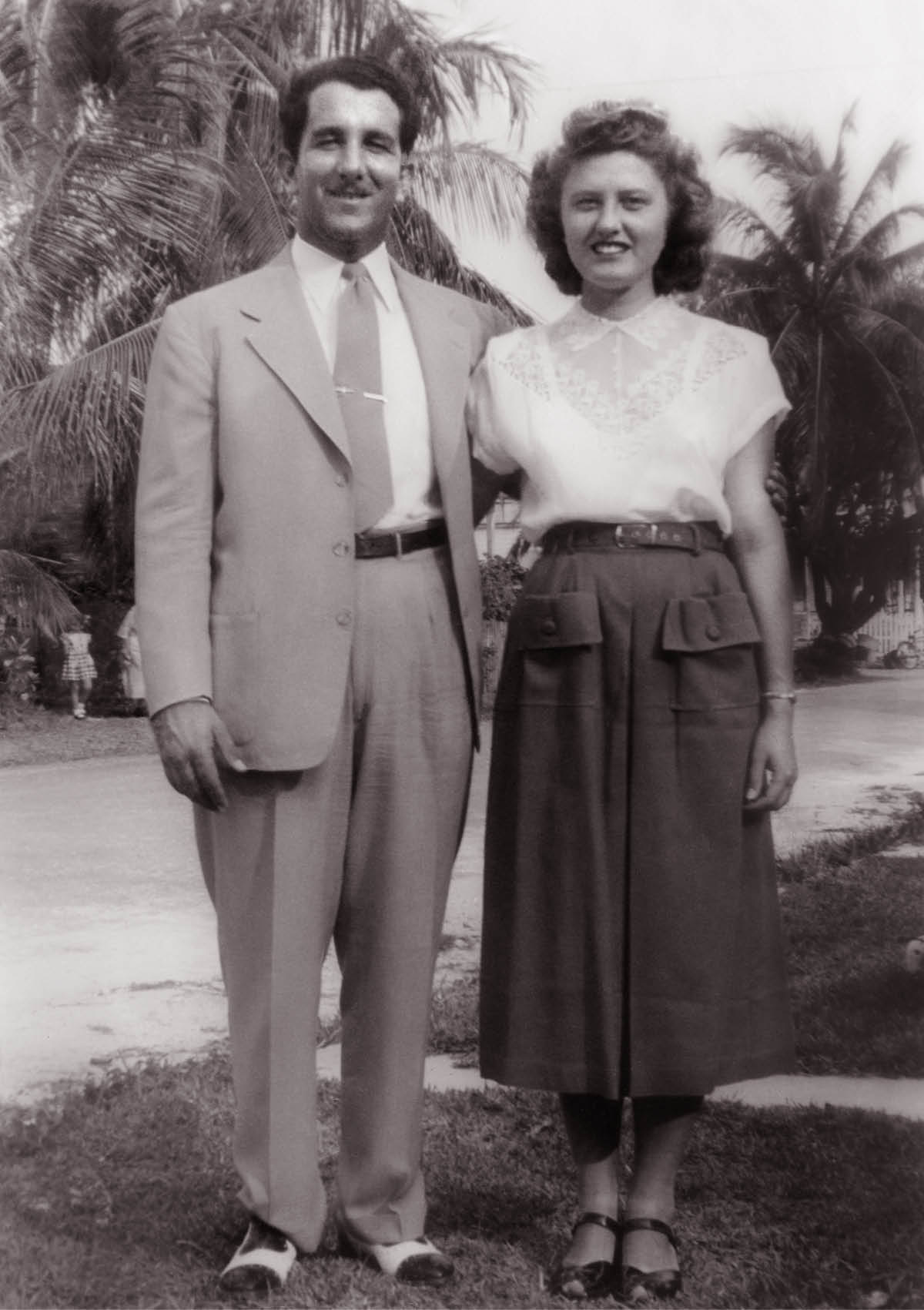 Si Eugene ug Camilla sa Key West niadtong 1951.