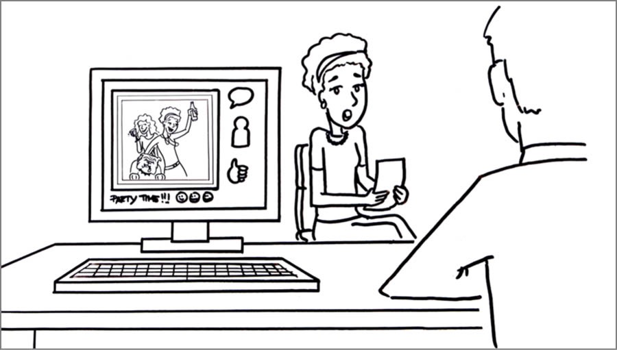 Dili maayong post sa social network nakita sa posibleng employer