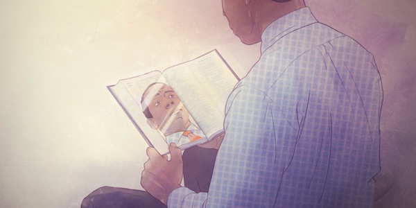 Usa ka tawo nga naggamit sa Bibliya ingong salamin sa pagsusi sa iyang personalidad