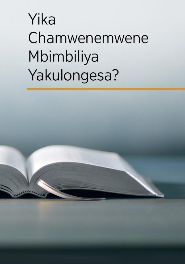 Yimwe Mbimbiliya ya kwazulula ni mutwe wa mukanda, “Yika Chamwenemwene Mbimbiliya Yakulongesa?”