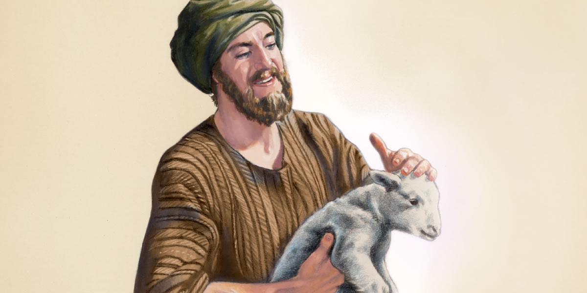 En zonm dan lazwa apre ki i’n vwar son mouton ki ti’n perdi