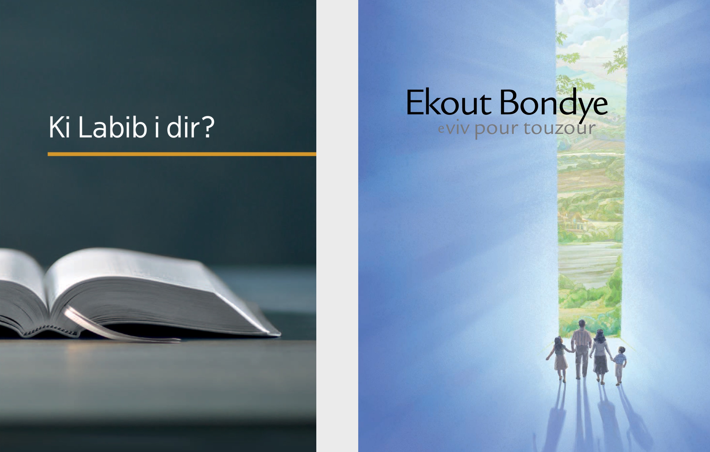 Liv ‘Ki Labib i dir?’ ek brosir ‘Bon nouvel sorti kot Bondye!’