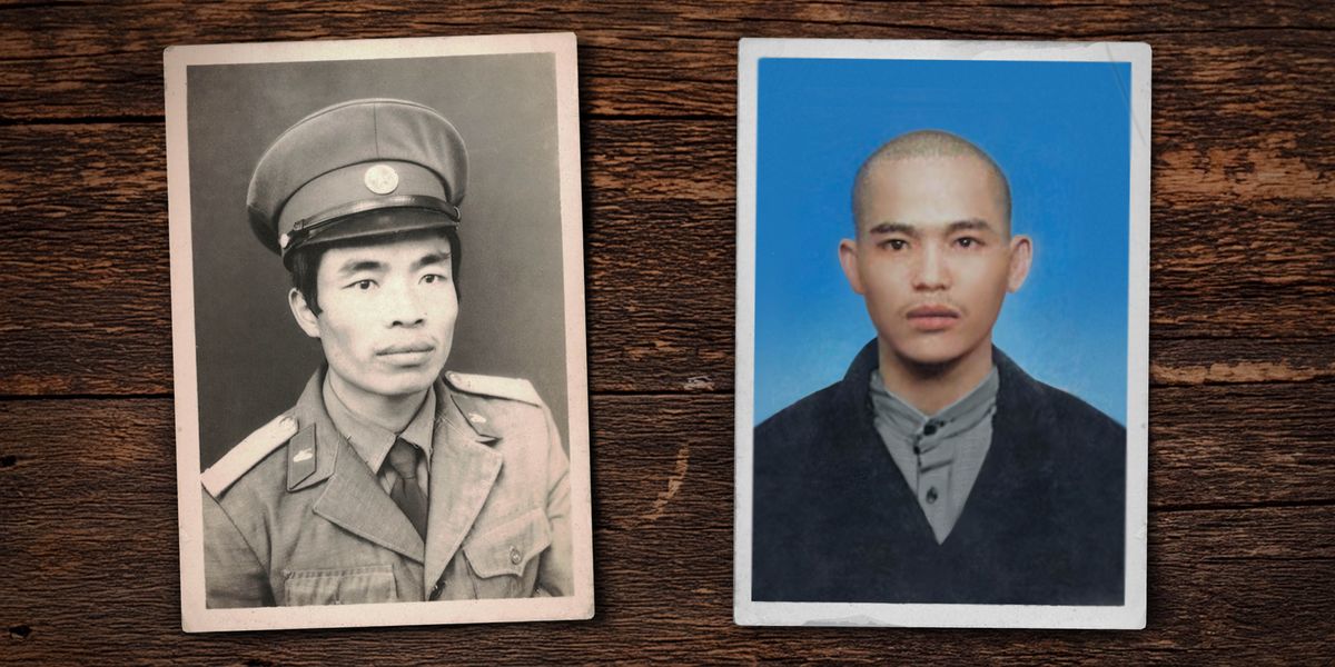 Koláž: Fotografie dvou mužů předtím, než se stali svědky Jehovovými. 1. Lanh Van Nguyen. 2. Thang Viet Phung.