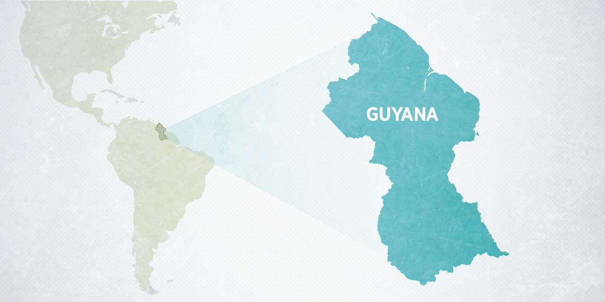Mapa Guyany