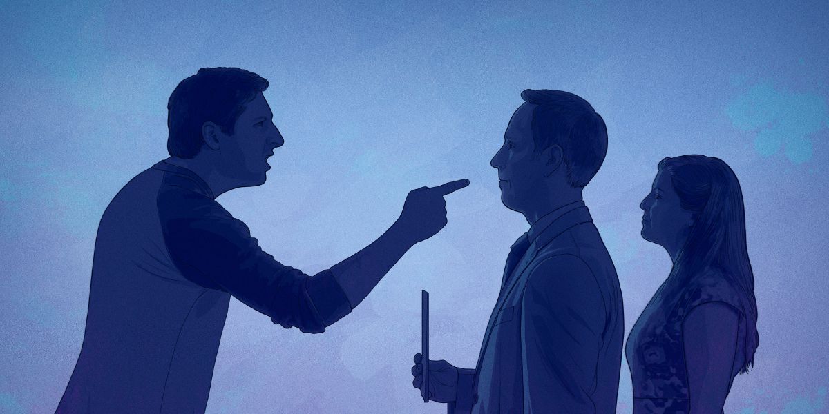 Svědkové Jehovovi zůstávají zticha, když se je muž snaží vyprovokovat k hádce