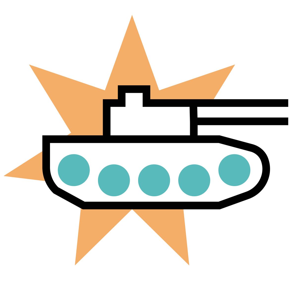 Piktogram tanku.