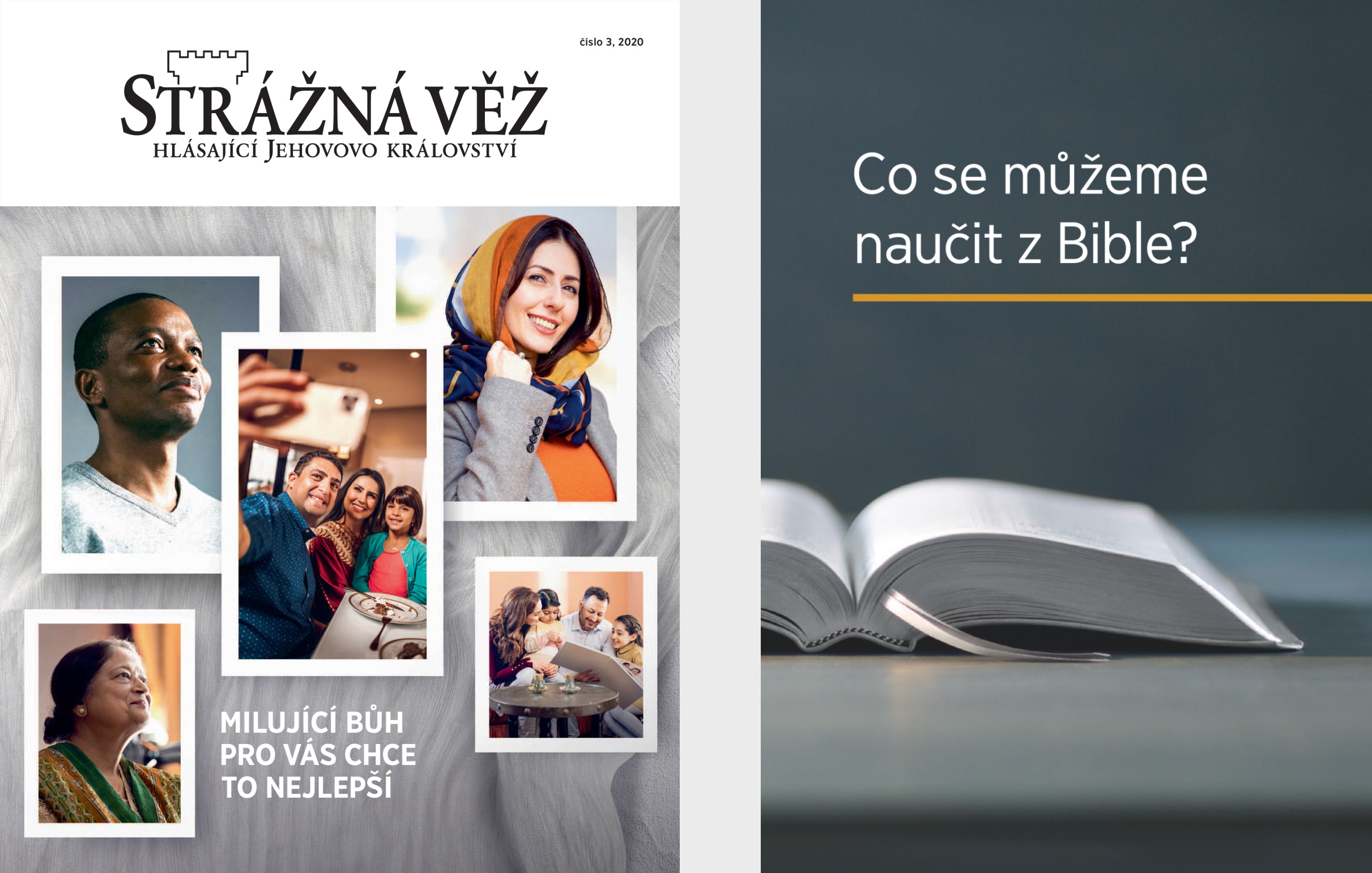 Kniha „Co se můžeme naučit z Bible?“ a „Strážná věž“ č. 3, 2020