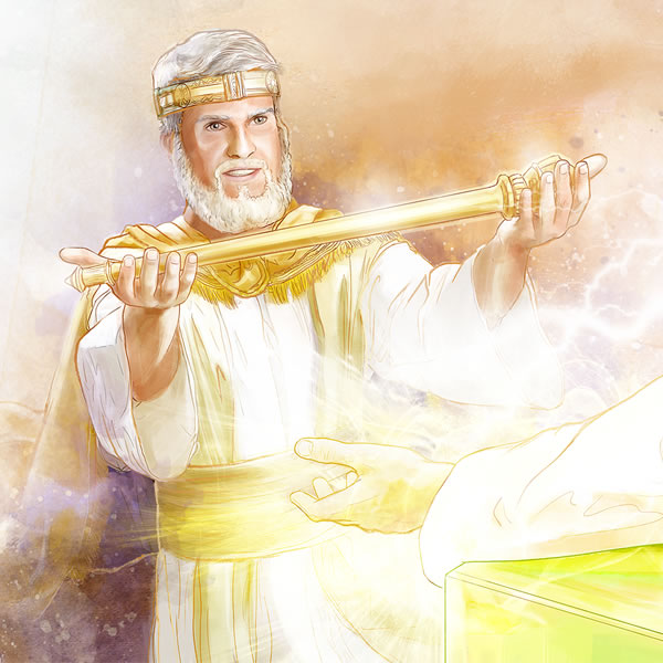 Ježíš předává Království Jehovovi