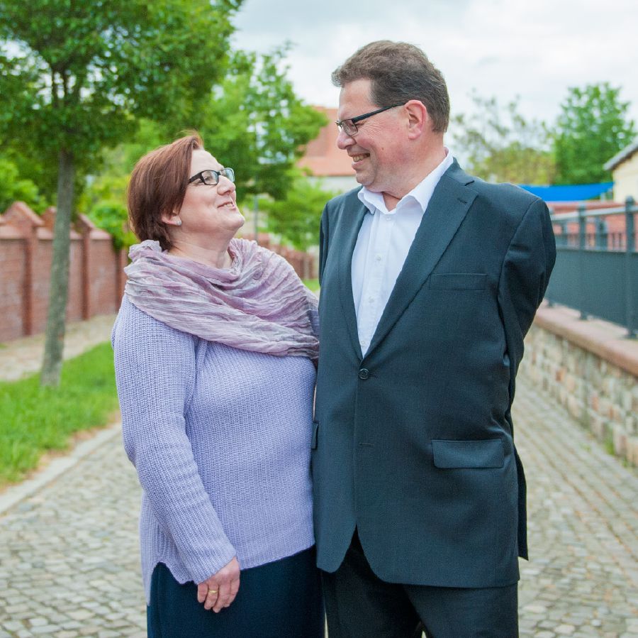 Bernhard Merten a jeho manželka