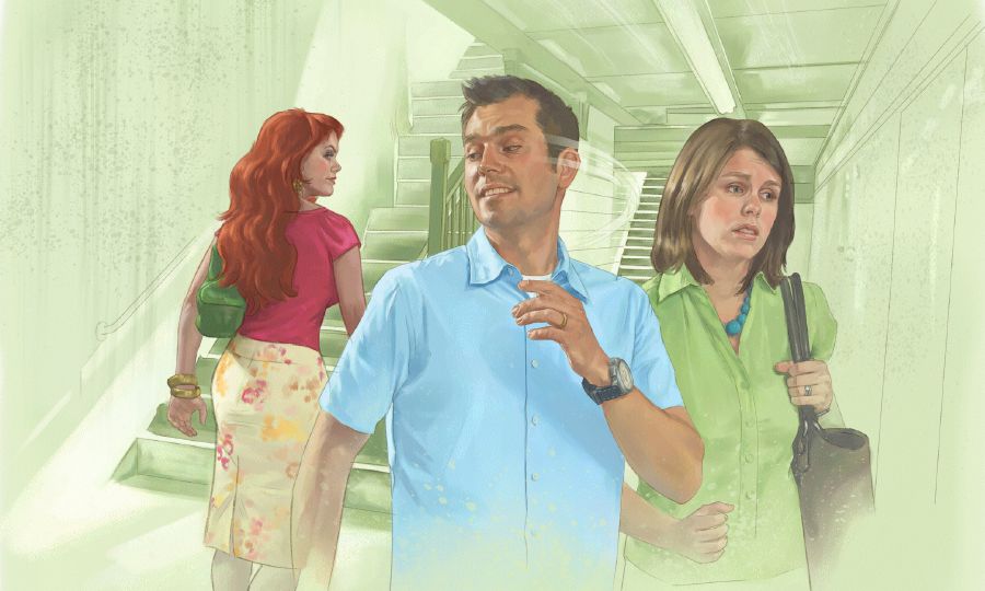 A una esposa le duele ver que su esposo mira con deseo a otra mujer