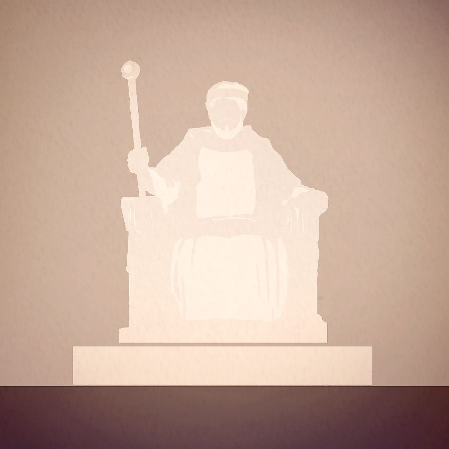 Христос пӗлӗтри патша пуканӗ ҫинче ларать