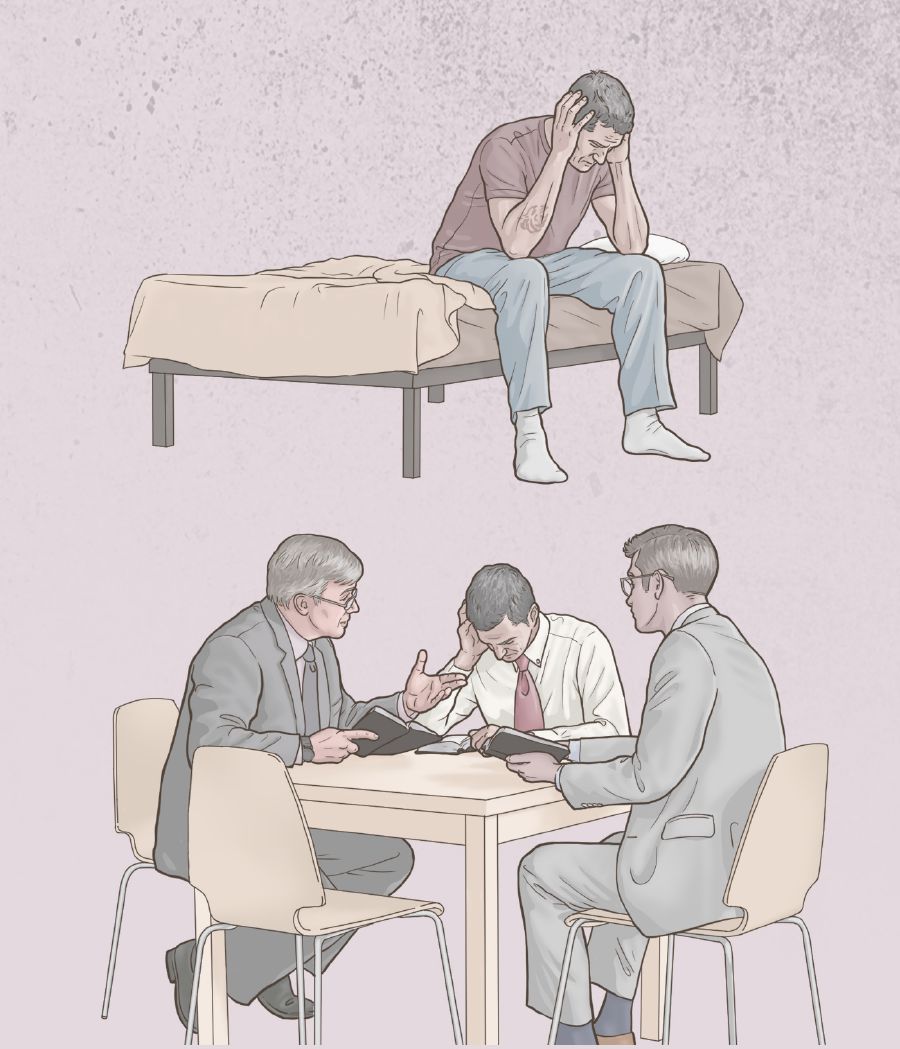 Арҫын тӑван ҫылӑх тунӑшӑн пӑшӑрханать; каярахпа вӑл старейшинӑсенчен пулӑшу ыйтать