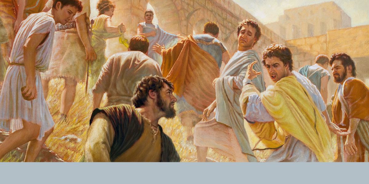 Barnabas bliver smidt ud af Antiokia i Pisidien af fjendtlige modstandere.